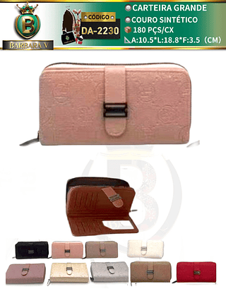 Carteira grande feminina 3 peças cor aleatório/cada peça R$18(Dica‼️Este anúncio possui compra avulsa ou em pacote)