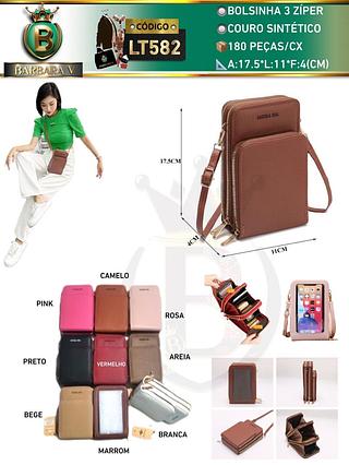 Bolsinha 3 zíper feminina(Dica‼️Este anúncio a compra avulso ou em pacote）