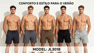 Short Masculino elastano Bermuda Praia 2 Bolsos Com Zíper Importar pacote com 24 peças cor e tamanho sortido cada peça R$25