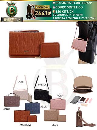 Kit Bolsinha com carteira pequeno (Dica‼️Este anúncio a compra avulso ou em pacote）