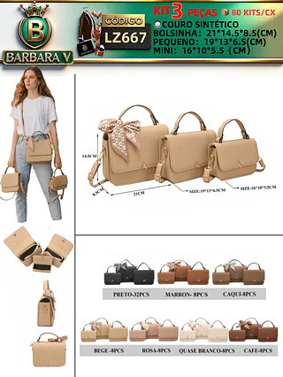 Kit 3 Peças bolsinha(Dica‼️Este anúncio a compra KIT ou em PACOTE）