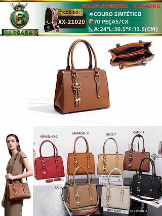 Bolsa feminina com chaveiro (Dica‼️Este anúncio a compra avulso ou em pacote）