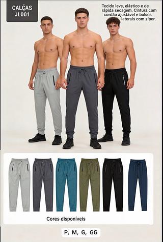 24 peças cor e tamanho sortido Calça Jogger Masculina Esportiva Para Academia e Corrida Jogger pacote/cada peça R$37