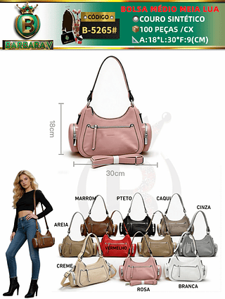 bolsa médio meia lua(Dica‼️Este anúncio possui compra avulsa ou em pacote)