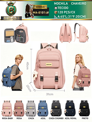 mochila com chaveiro（Dica ‼️Este anúncio possui compra KIT ou em pacote）