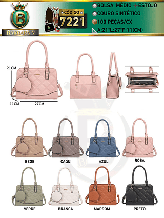 Bolsa médio com estojo (Dica‼️Este anúncio a compra avulso ou em pacote）