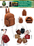 Mochila médio com estojo(Dica‼️Este anúncio possui compra avulso ou em pacote）