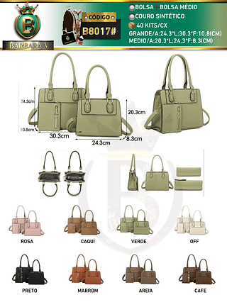 Kit bolsa+bolsa médio（Dica ‼️Este anúncio possui compra KIT ou em pacote）