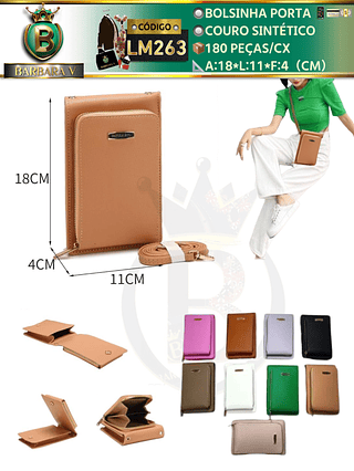 Bolsinha porta celular feminina 3 peças cor aleatório/cada peça R$20（Dica ⚠️Este anúncio possui compra KIT ou em pacote)