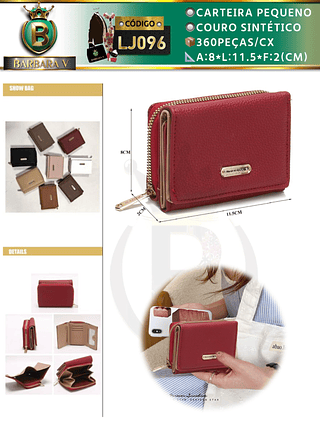 Carteira pequeno feminina 3 peças cor aleatório/cada peça R$13(Dica‼️Este anúncio possui compra avulsa ou em pacote)