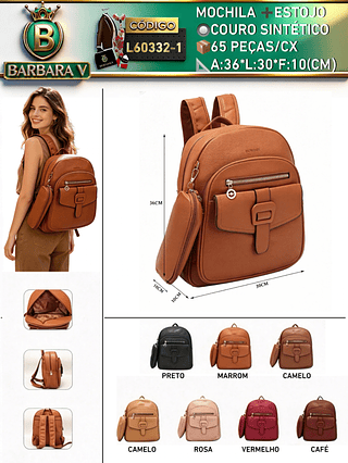 mochila com estojo （Dica ‼️Este anúncio possui compra avulso ou em pacote）