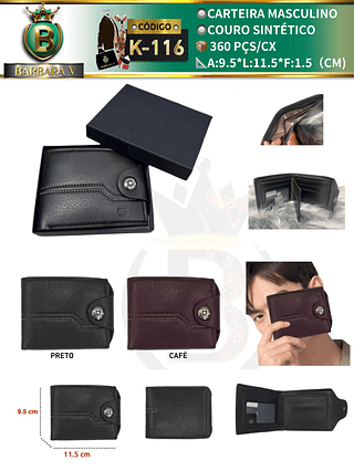 Carteira masculino （Dica ‼️Este anúncio possui compra KIT ou em pacote）