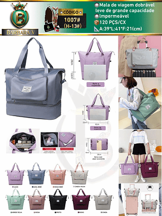 Bolsa De Viagem Multifuncional Dobrável De Grande Capacidade Impermeável