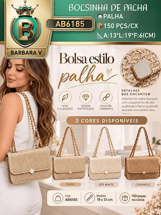 bolsinha de Palha (Dica‼️Este anúncio possui compra avulsa ou em pacote)
