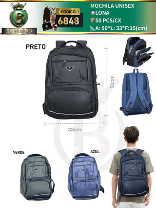 MOCHILA UNISEX (Dica‼️Este anúncio a compra avulso ou em pacote）