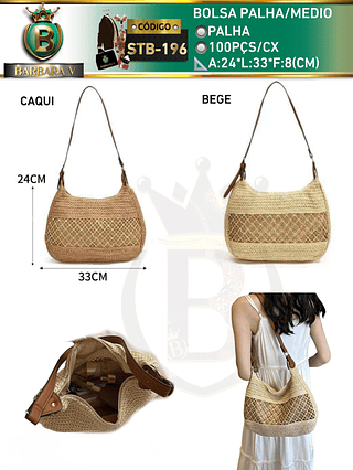 bolsa palha medio （Dica ‼️Este anúncio possui compra KIT ou em pacote）