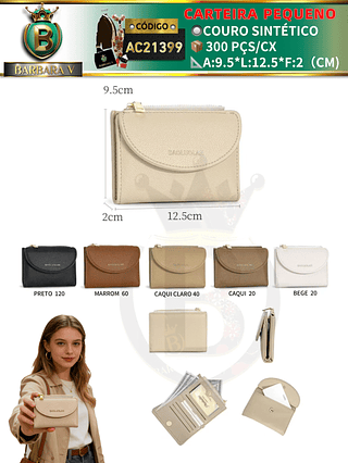 Carteira pequeno feminina 3 peças cor aleatório/cada peça R$16.00(Dica‼️Este anúncio possui compra avulsa ou em pacote)
