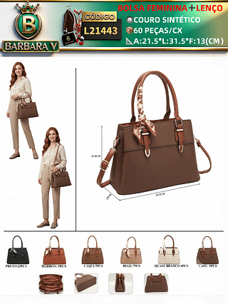 bolsa feminina ➕Lenço (Dica‼️Este anúncio possui compra avulsa ou em pacote)
