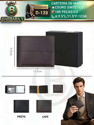carteira masculino （Dica ‼️Este anúncio possui compra kit ou em pacote)