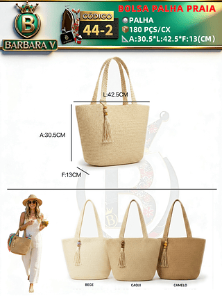 bolsa palha praia (Dica‼️Este anúncio a compra avulso ou em pacote)