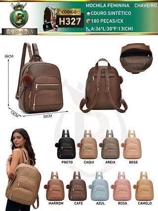 Mochila com chaveiro pompom(Dica‼️Este anúncio a compra avulso ou em pacote）