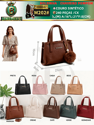 bolsinha feminina com chaveiro pompom (Dica‼️Este anúncio a compra avulso ou em pacote）