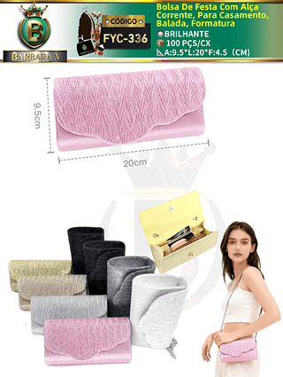 Bolsa De Festa Com Alça Corrente, Para Casamento, Balada, Formatura （Dica ‼️Este anúncio possui compra KIT ou em pacote）
