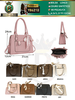 Bolsa feminina com lenço （Dica ‼️Este anúncio possui compra KIT ou em pacote）