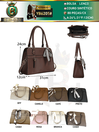 Bolsa feminina com lenço （Dica ‼️Este anúncio possui compra KIT ou em pacote）