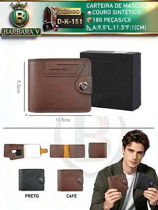 carteira masculino （Dica ‼️Este anúncio possui compra kit ou em pacote)