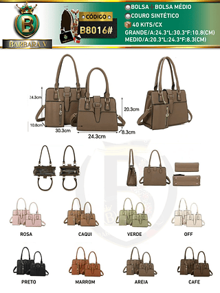 Kit bolsa+bolsa médio（Dica ‼️Este anúncio possui compra KIT ou em pacote）