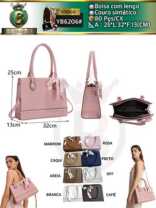 Bolsa feminina com lenço (Dica‼️Este anúncio a compra avulso ou em pacote）