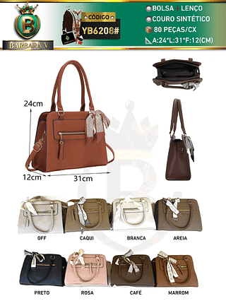 Bolsa feminina com lenço （Dica ‼️Este anúncio possui compra KIT ou em pacote）