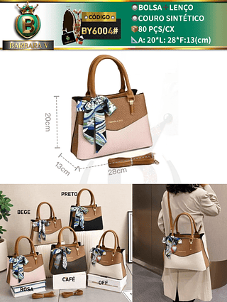 bolsa feminina com lenço （Dica ‼️Este anúncio possui compra KIT ou em pacote）