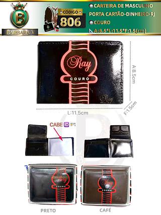Carteira de masculino porta RJ/Cartão