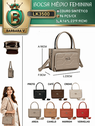 Bolsa medio feminina （Dica ‼️Este anúncio possui compra avulso ou em pacote）