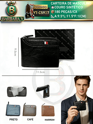 carteira masculino （Dica ‼️Este anúncio possui compra kit ou em pacote)