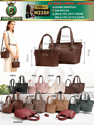 KIT BOLSA MÉDIO➕BO LSINHA （Dica ‼️Este anúncio possui compra KIT ou em pacote）