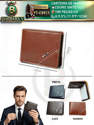 carteira masculino （Dica ‼️Este anúncio possui compra kit ou em pacote)