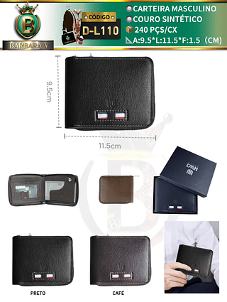 carteira masculino（Dica ‼️Este anúncio possui compra KIT ou em pacote）