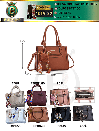 bolsa médio feminina com chaveiro pompom (Dica‼️Este anúncio a compra avulso ou em pacote）
