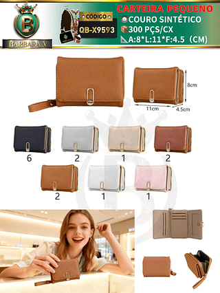 Carteira pequeno feminina 3 peças cor aleatório/cada peça R$15.00(Dica‼️Este anúncio possui compra avulsa ou em pacote)