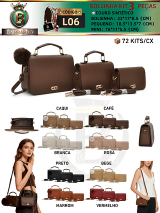 Kit bolsinha 3 peças(Dica‼️Este anúncio a compra avulso ou em pacote）