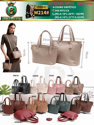 KIT BOLSA MÉDIO➕BO LSINHA （Dica ‼️Este anúncio possui compra KIT ou em pacote）