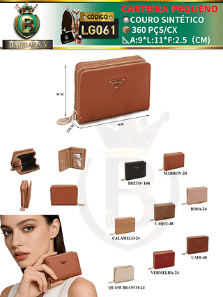 Carteira pequeno feminina 3 peças cor aleatório/cada peça R$13.00(Dica‼️Este anúncio possui compra avulsa ou em pacote)