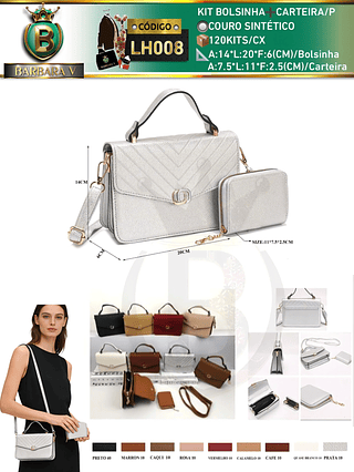 kit bolsinha➕carteira/P 2 peças （Dica ‼️Este anúncio possui compra kit ou em pacote)