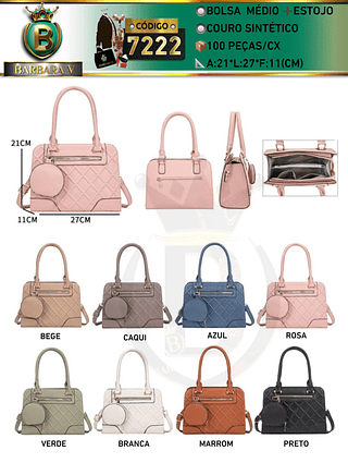 Bolsa médio com estojo (Dica‼️Este anúncio a compra avulso ou em pacote）