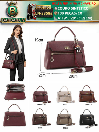 bolsa feminina com chaveiro(Dica‼️Este anúncio possui compra avulsa ou em pacote)