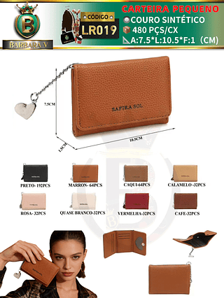 Carteira pequeno feminina 3 peças cor aleatório/cada peça R$12.00(Dica‼️Este anúncio possui compra avulsa ou em pacote)