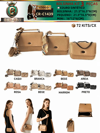 Kit bolsinha 3 peças(Dica‼️Este anúncio a compra avulso ou em pacote）